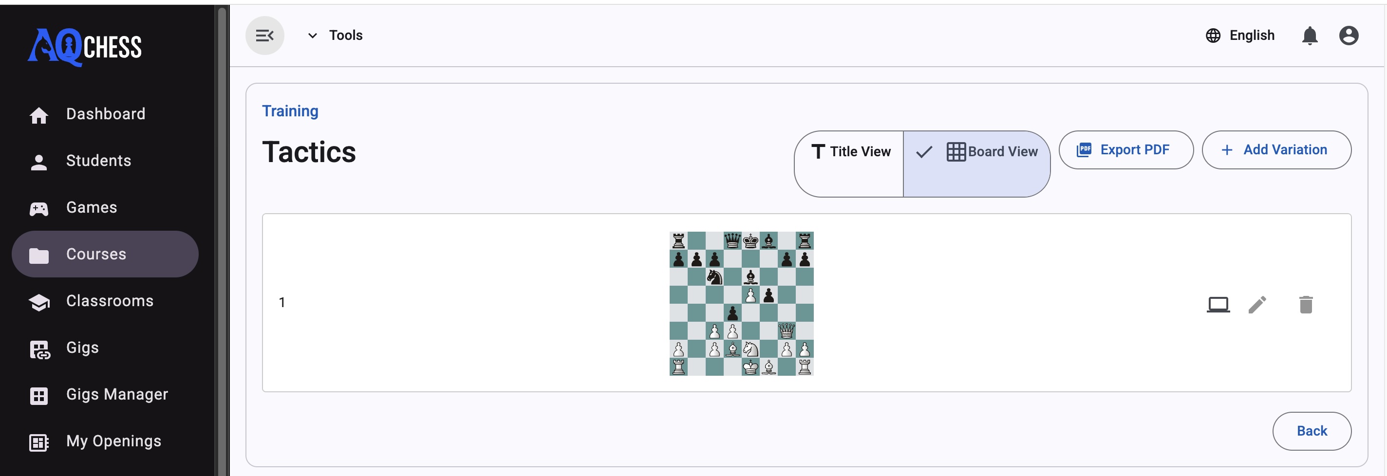 Add comments and save puzzle variation
